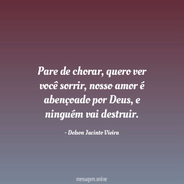Pare de chorar