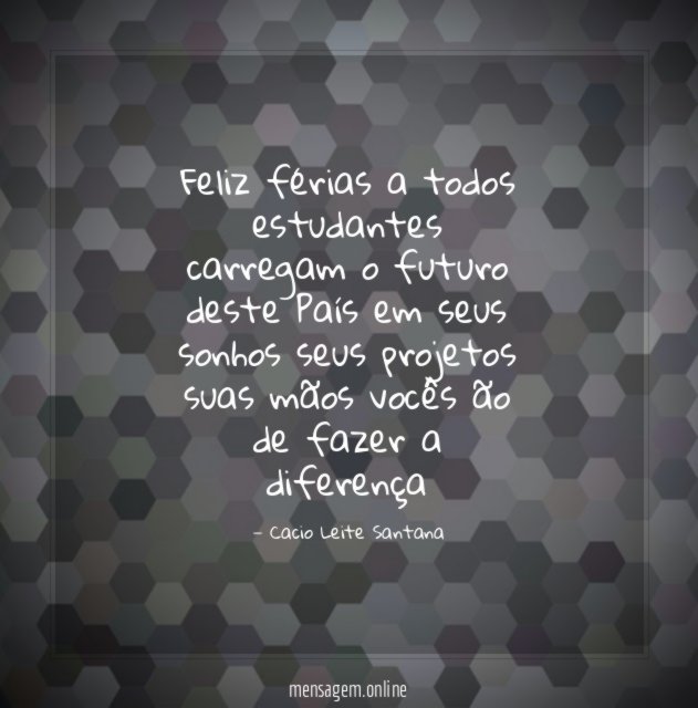 Feliz férias a todos estudantes carregam o futuro
