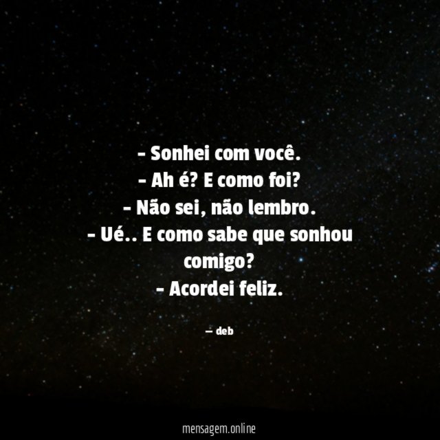 Sonhei com você