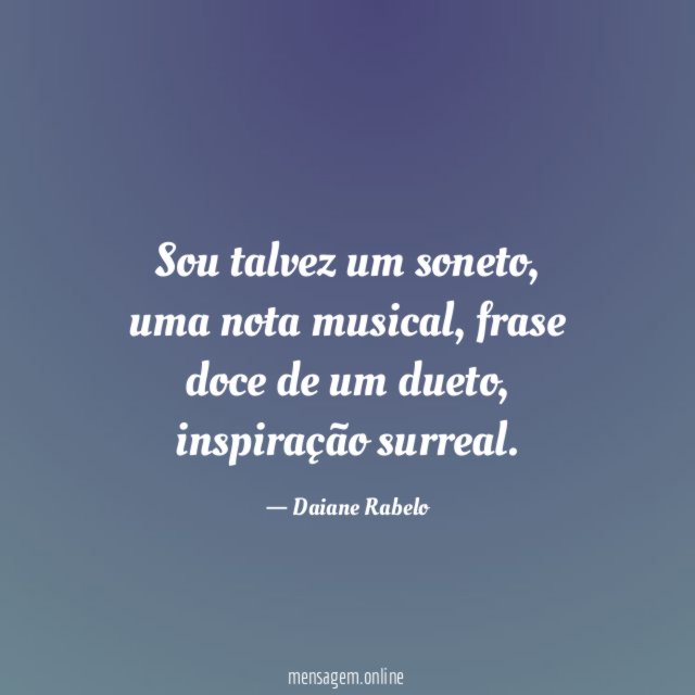 Sou talvez um soneto