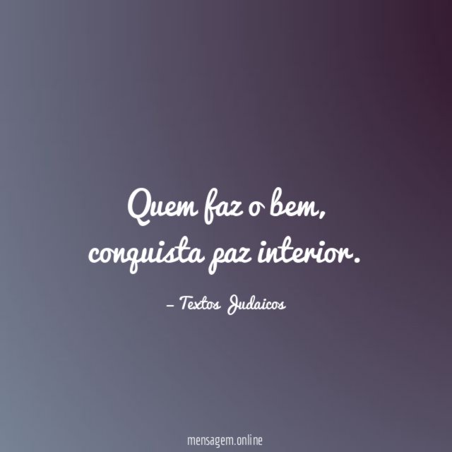 Quem faz o bem