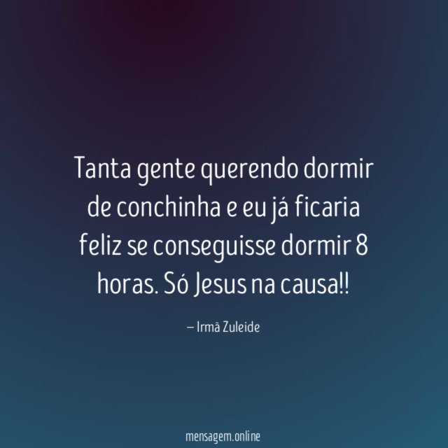 Tanta gente querendo dormir de conchinha e eu