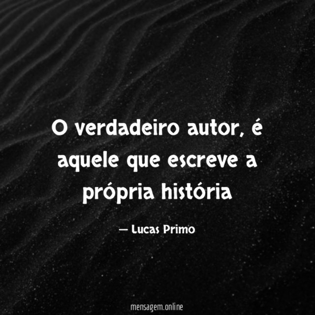 O verdadeiro autor