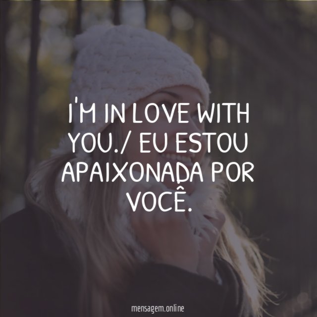 I'm in love with you
