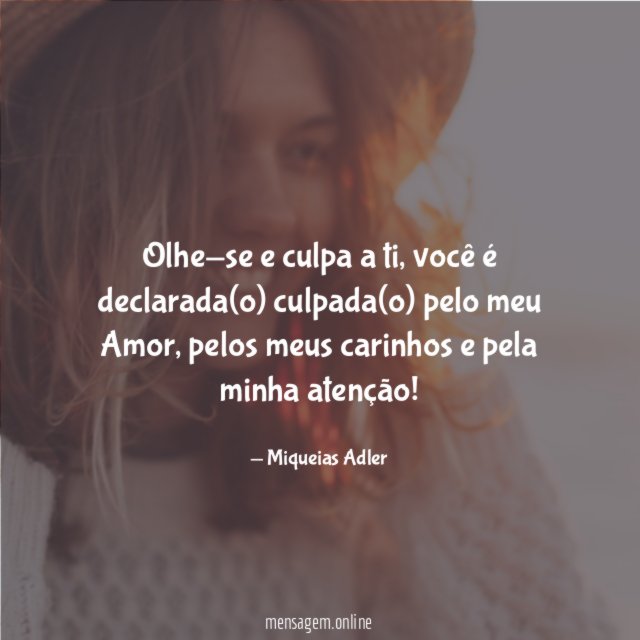Olhe-se e culpa a ti