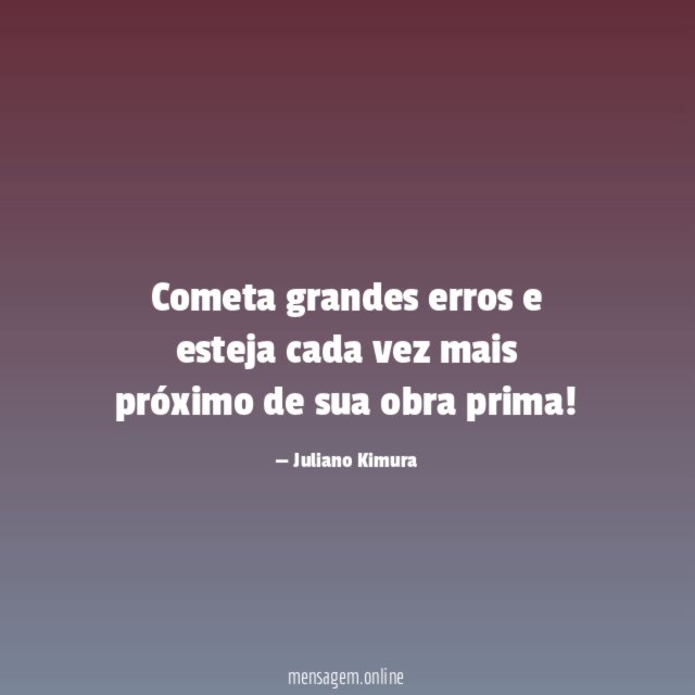 Cometa grandes erros e esteja cada vez mais
