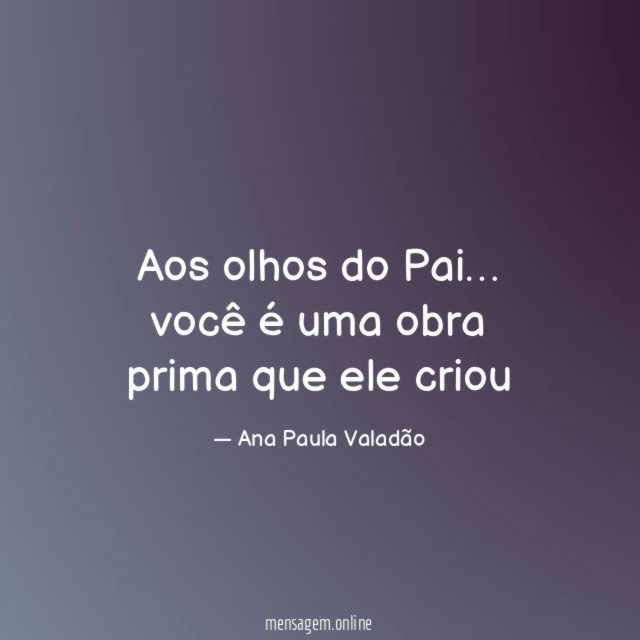 Aos olhos do Pai