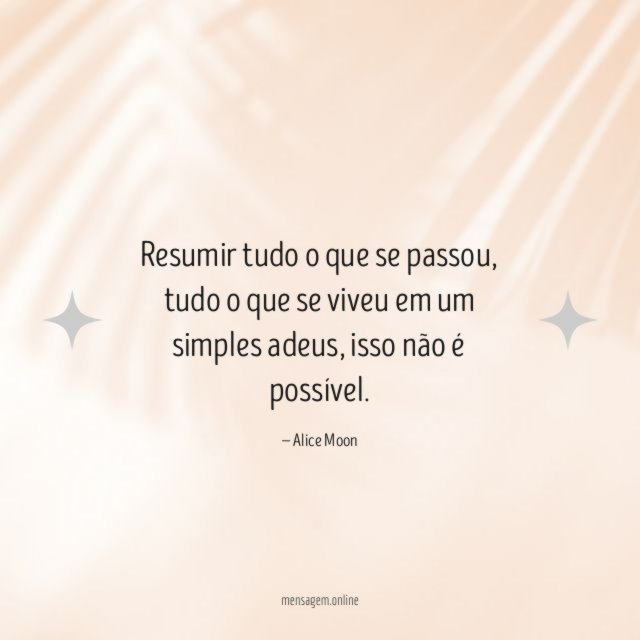 Resumir tudo o que se passou