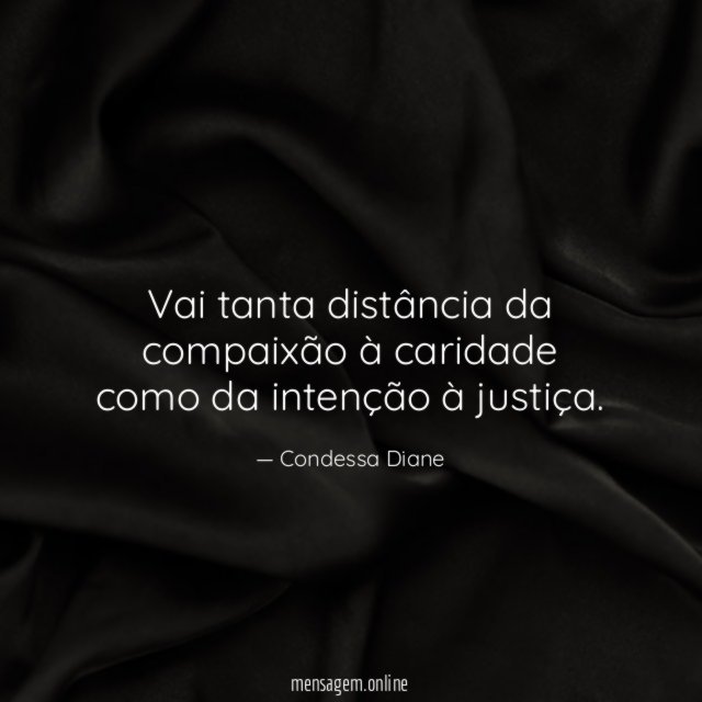 Vai tanta distância da compaixão à caridade como