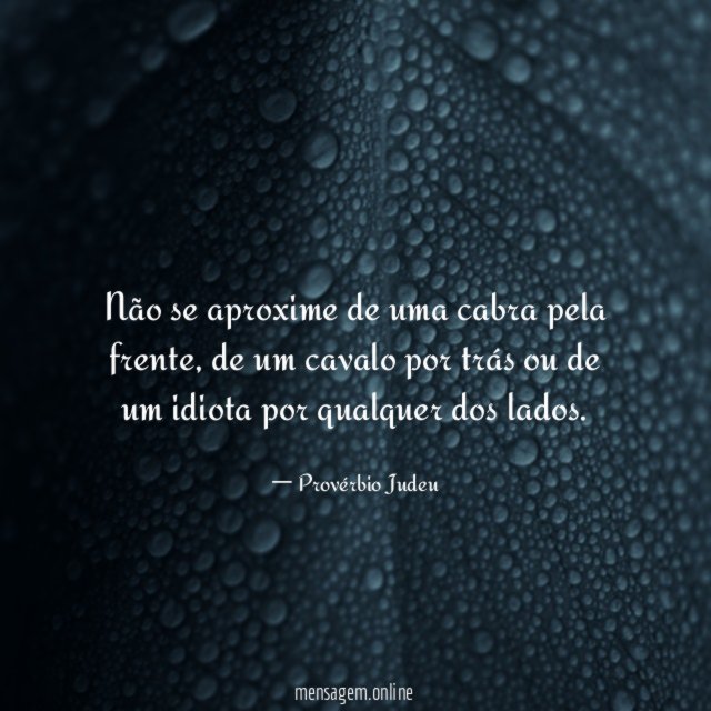 Não se aproxime de uma cabra pela frente
