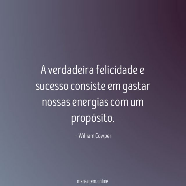 A verdadeira felicidade e sucesso consiste em gastar