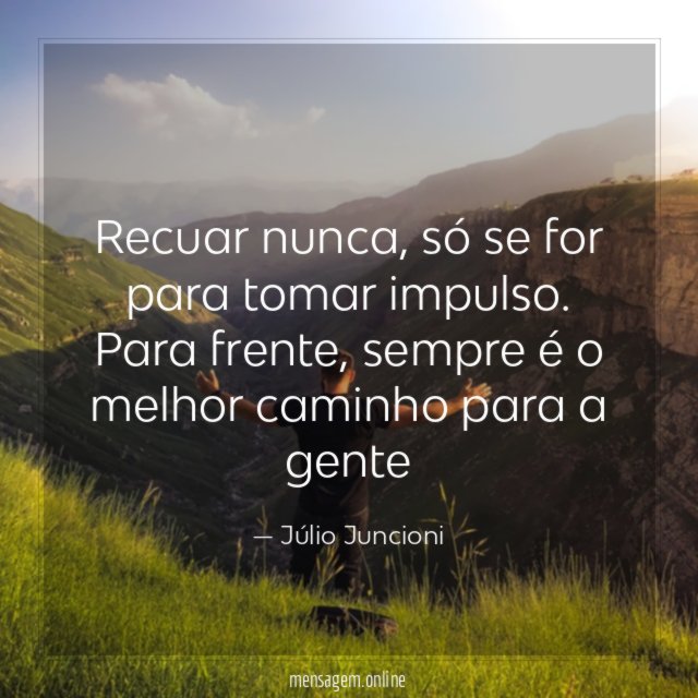 Recuar nunca