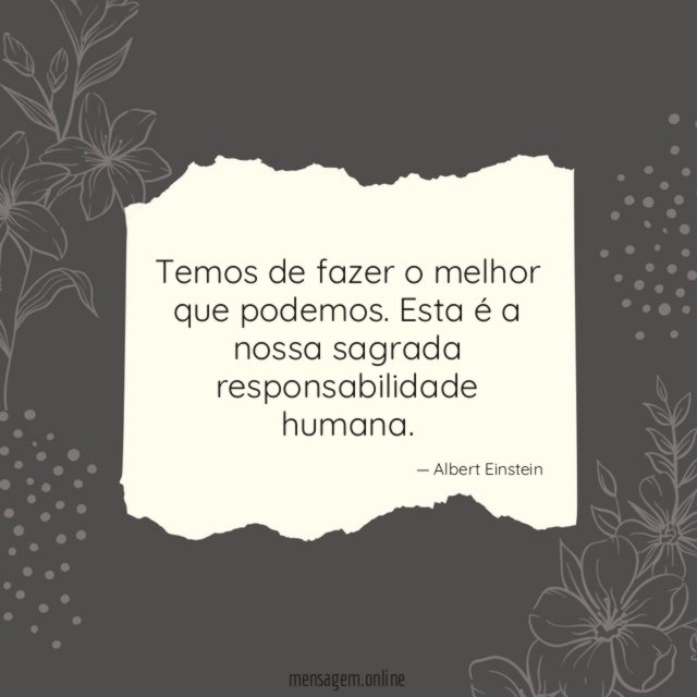 Temos de fazer o melhor que podemos