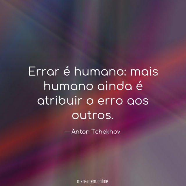 Errar é humano
