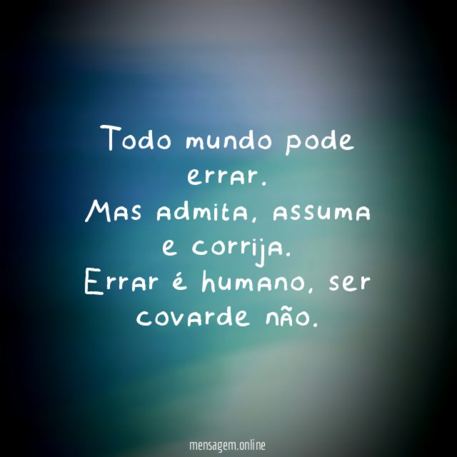 Todo mundo pode errar