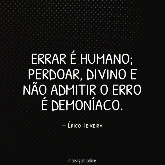 Errar é humano