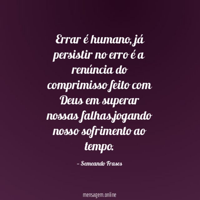 Errar é humano