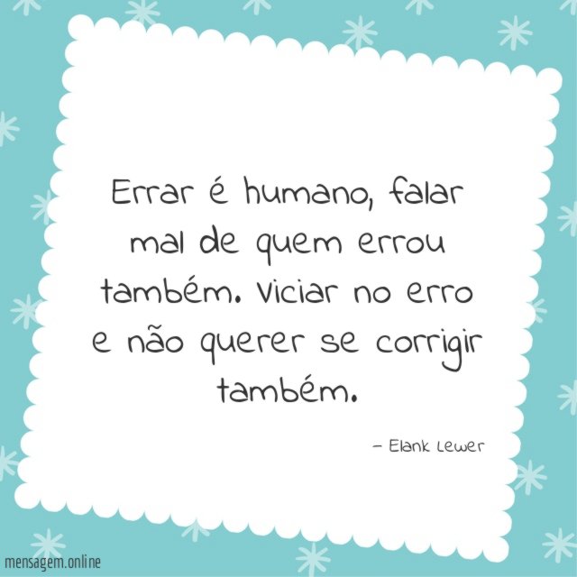 Errar é humano