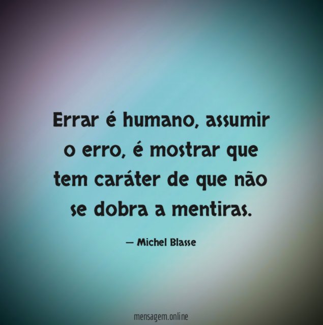 Errar é humano