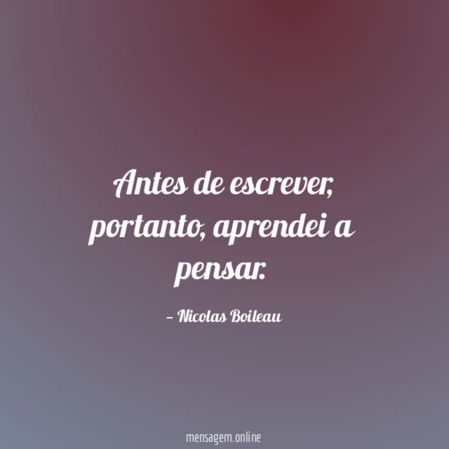 Antes de escrever