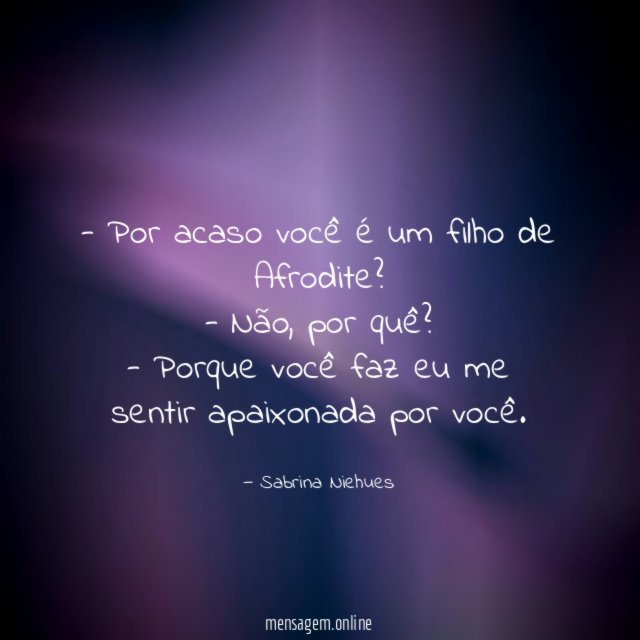 Por acaso você é um filho de Afrodite