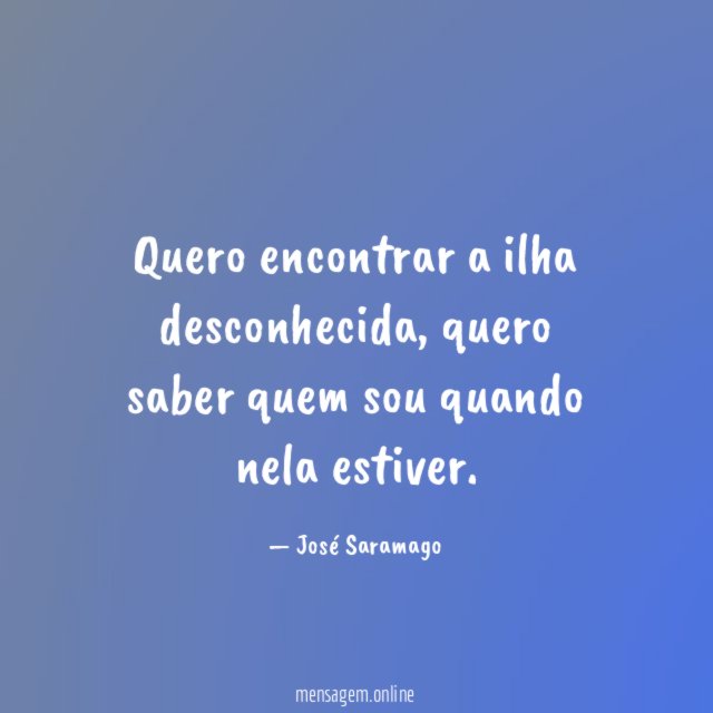Quero encontrar a ilha desconhecida