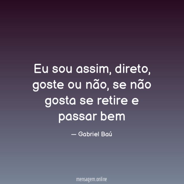 Eu sou assim