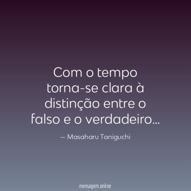 Com o tempo torna-se clara à distinção entre