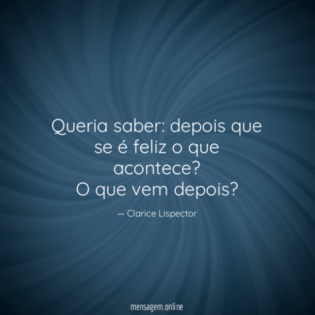 Queria saber