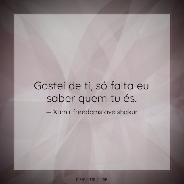 Gostei de ti