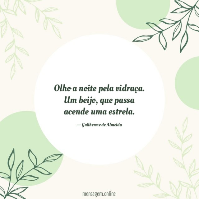 Olho a noite pela vidraça