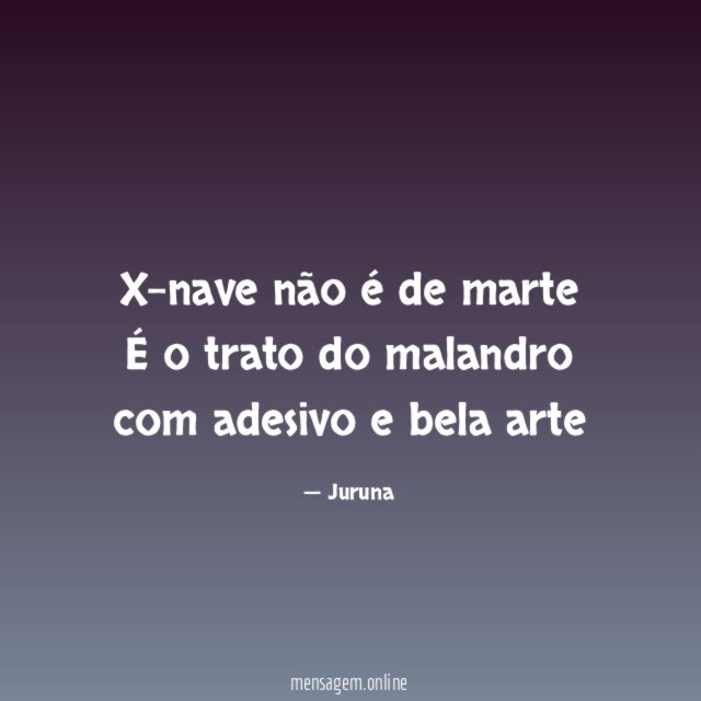 X-nave não é de marte É o trato do