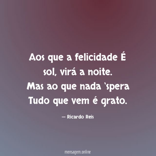 Aos que a felicidade É sol