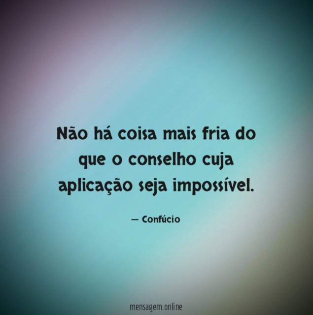 Não há coisa mais fria do que