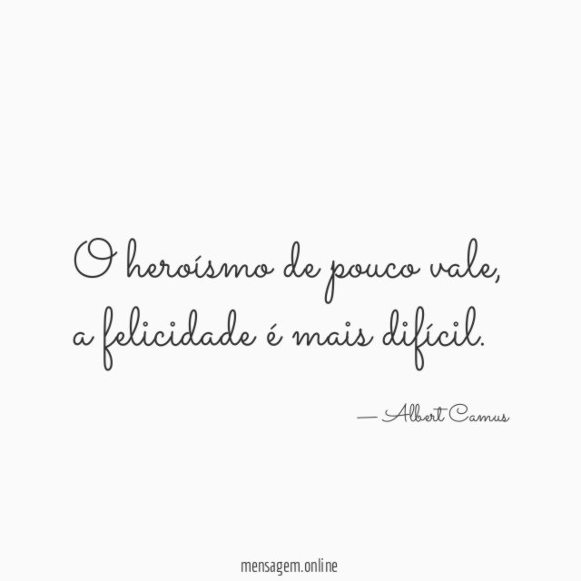 O heroísmo de pouco vale