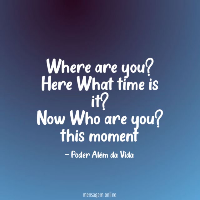 Where are you