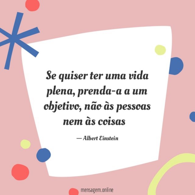 Se quiser ter uma vida plena