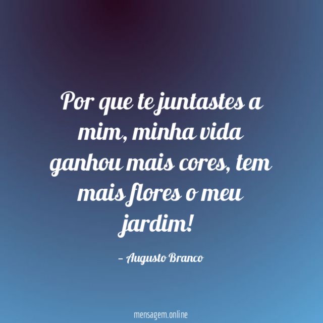 Por que te juntastes a mim