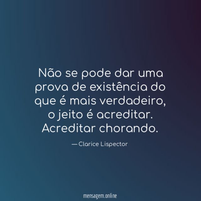 Não se pode dar uma prova de existência
