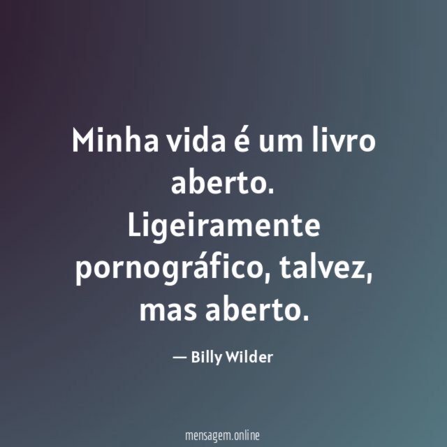 Minha vida é um livro aberto