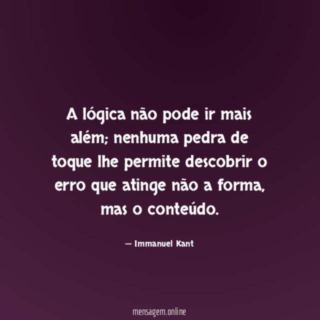 A lógica não pode ir mais além