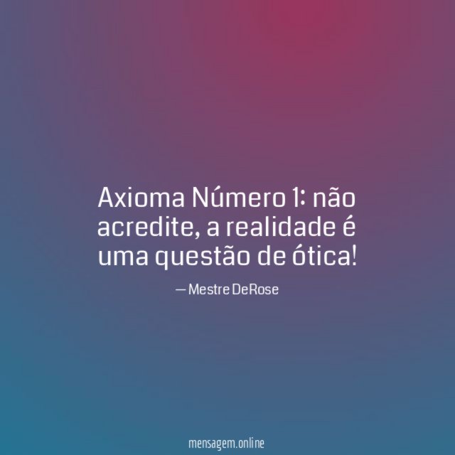 Axioma Número 1