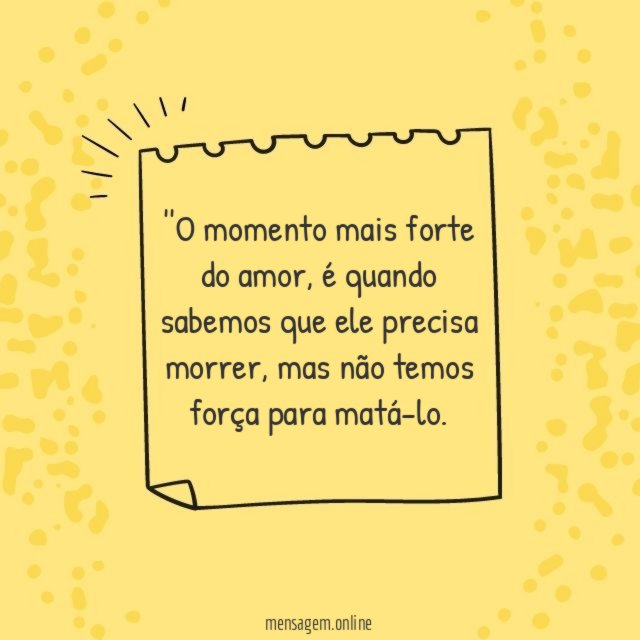 'O momento mais forte do amor