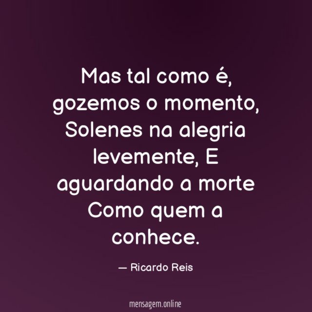 Mas tal como é