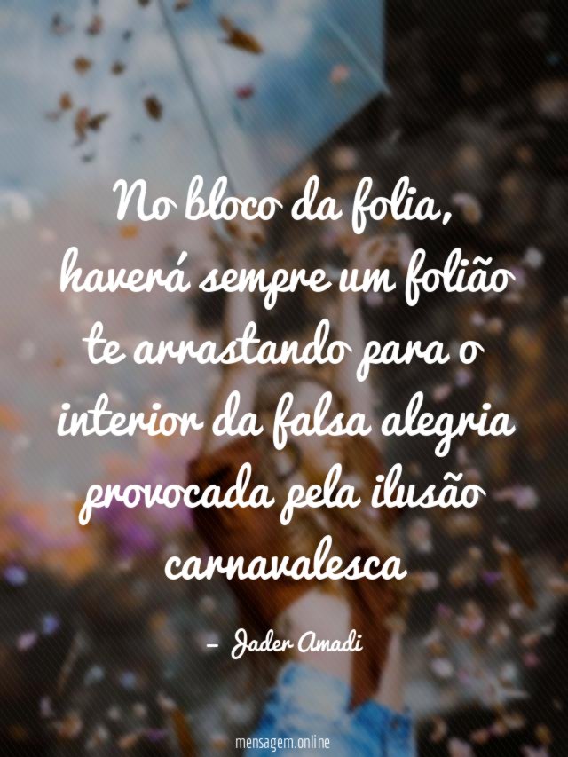 No bloco da folia