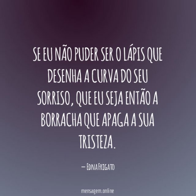 Se eu não puder ser o lápis que