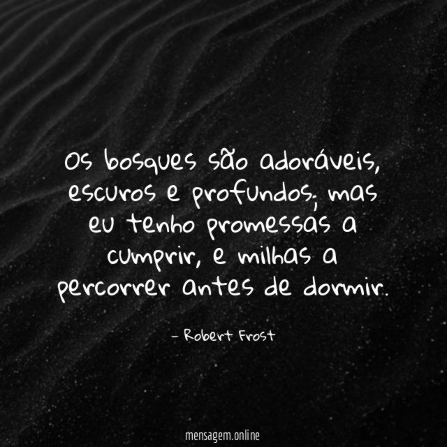 Os bosques são adoráveis