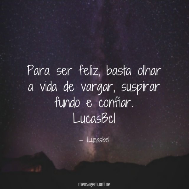 Para ser feliz