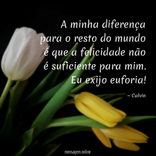 A minha diferença para o resto do mundo