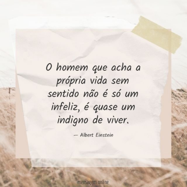 O homem que acha a própria vida sem
